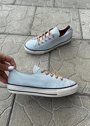 Фирменные голубые кеды кеди converse all star 38p