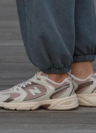 Кросівки new balance 530 white beige brown