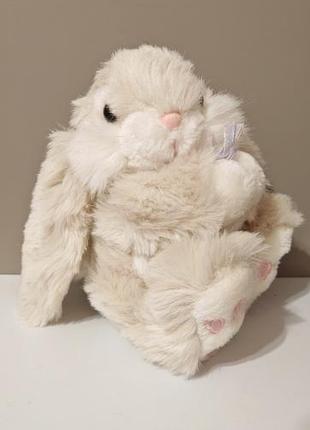 Keel simply soft patchfoot cream & pink rabbit soft plush toy