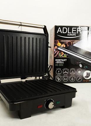 Електричний гриль adler ad 3051 xl контактний 2800вт