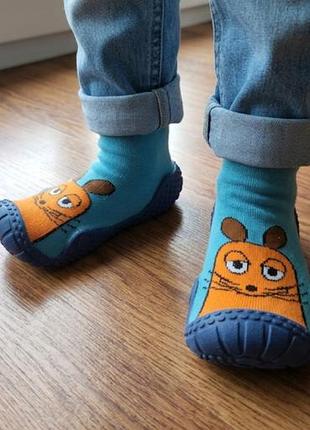 Детские тапочки-носочки playshoes (die maus) /8