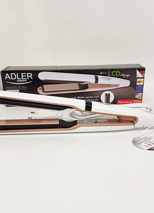 Керамически-кератиновый выпрямитель выравниватель для волос adler ad 2321
