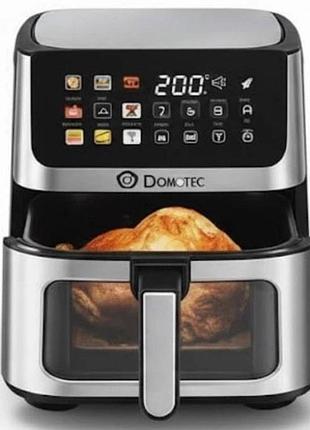 Аерофритюрка domotec air fryer ms-3224 сенсорне управління 12л 4500вт