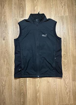 Жилетка jack wolfskin чорна, розмір l