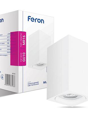 Накладний світильник feron ml307 під лампу білий