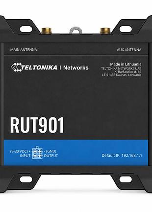 Промисловий маршрутизатор teltonika rut901 з підтримкою 4g lte та wi-fi 4 чорний