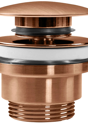Донний клапан для раковини rea click-clack brushed copper універсальний