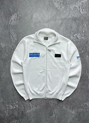 Vintage винтажное зип худи emporio armani эмпорио армани big logo size l
