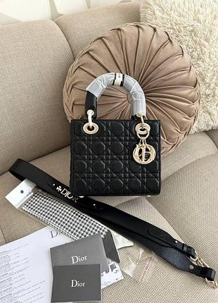Dior lady black gold