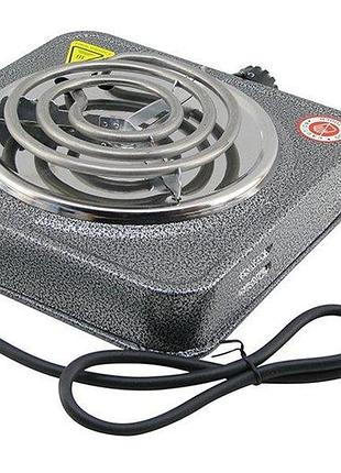 Электрическая одноконфорочная плита domotec ms-5801 ∙ спиральная тэновая настольная электроплита на одну конфорку, 1000w