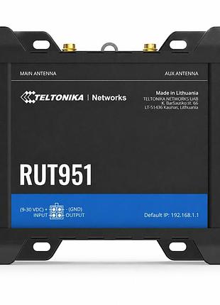 Промисловий 4g lte маршрутизатор teltonika rut951 з wi-fi 4 та підтримкою dual sim чорний