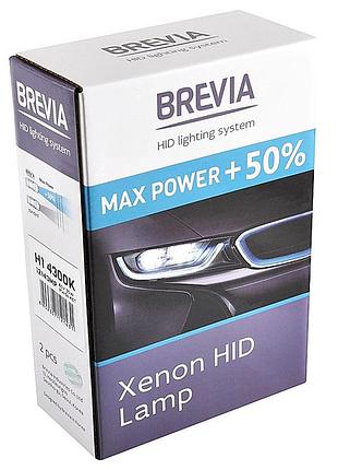 Лампа ксенон hb4 5500k 35w +50% max power brevia 12650mp