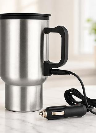 Автокружка с подогревом heated travel mug 48 тк-33 / термос 12 в / кружка с подогревом от прикуривателя
