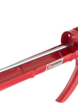Пістолет для силікону intertool посилений 225 мм (ht-0023)