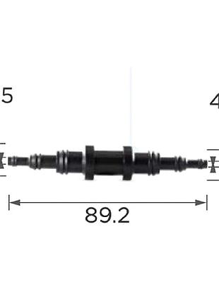 З’єднувач c0419 для трубок d9.5/6.3/3.2мм оем 22054