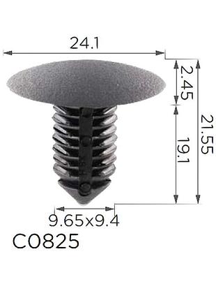 Кліпси c0825 кріплення обшивки gm chrysler chevrolet 22189414 6505667aa 6505667-aa