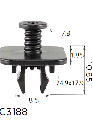 Кліпси c3188 vw audi seat skoda wht005263 wht-005-263