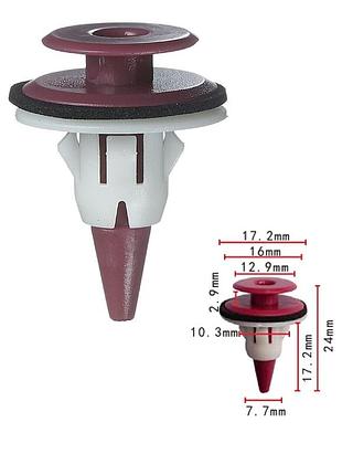 Кліпси c1022 кріплення карти дверей nissan mitsubishi 15724