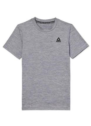 Мужская спортивная футболка reebok,серого кольра, круглый вырез, размер m