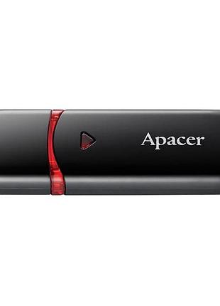 Флеш память usb apacer ah333 usb flash drive 2.0 пам'ять 64 гб black