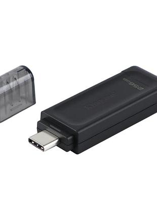 Флешка юсб king dt 70 type-c 256gb usb flash drive 3.2 память 256 гб black