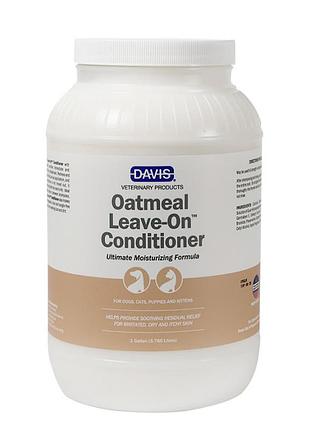 Кондиционер для собак и котов davis oatmeal leave-on conditioner с овсяной мукой, суперувлажняющий, концентрат 1:3