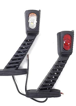 Габарит ріжки косий 18см 12/24v червоний+білий+жовтий 1+1+1led ceray 202201-sk