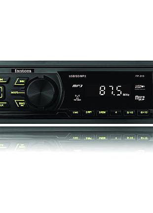 Автомагнітола fantom fp-313 black green usb sd посил кач.звука bluetooth 4x40w