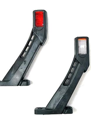 Габарит ріжки косий 20см 12/24v червоний+білий+жовтий 3led
