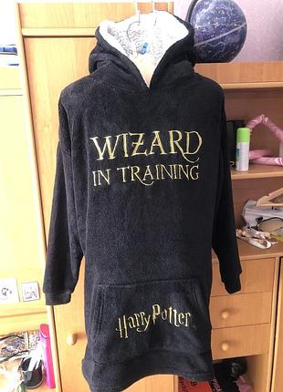 Меховушка, плюшева туника, кофта, худи, м-l. harry potter. слип, пижама