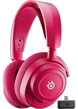 Гарнітура steelseries arctis nova 7 gen 2 бездротова 2,4 ghz bluetooth magenta (61732)