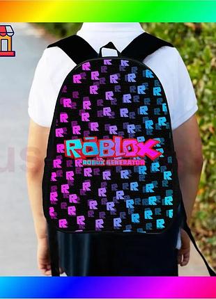 Bs рюкзак детский roblox best mix черный 34х27 см. водонепроницаемый ранец для мальчика городской рюкз bas77/n