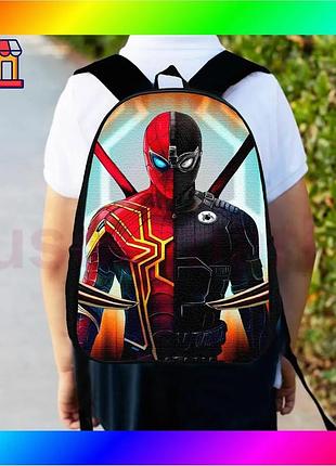 Bs рюкзак дитячий spiderman best mix 34х27см чорний міський ранець для хлопчика з принтом рюкзак для ш bas77/n