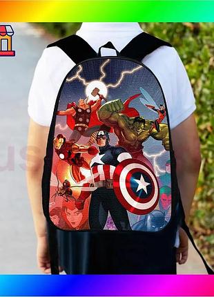 Bs рюкзак детский супергерои best mix marvel 34х27 см городской ранец для мальчика с принтом стильный bas77/n