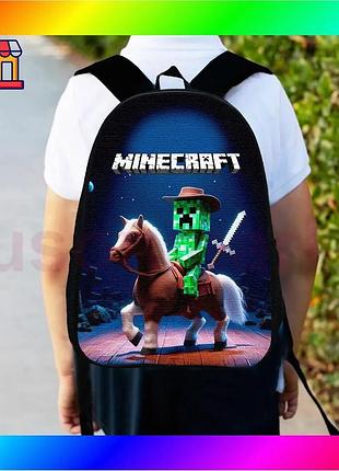 Bs детский рюкзак minecraft best mix крипер черный городской ранец для мальчика водонепроницаемый рюкз bas77/n