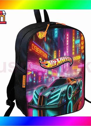 Bs рюкзак шкільний дитячий best mix hot wheels чорний для хлопчика водонепроникний рюкзак для навчання bas77/n