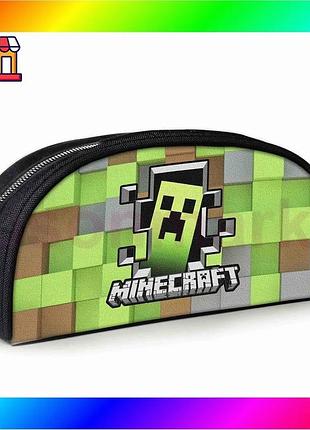Bs пенал шкільний minecraft best mix кріпер чорний для хлопчика косметичка для канцелярії з принтом bas77/n