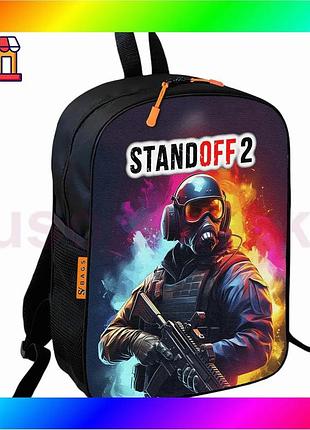 Bs рюкзак дитячий шкільний best mix standoff 2 чорний для хлопчика водонепроникний рюкзак для навчання bas77/n