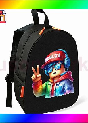 Bs рюкзак дитячий roblox best mix шкільний чорний для хлопчика водонепроникний з кишенею для зошитів bas77/n