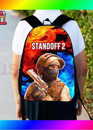 Bs дитячий рюкзак standoff2 best mix чорний 34х27 см міський ранець для хлопчика з принтом стильний рю bas77/n