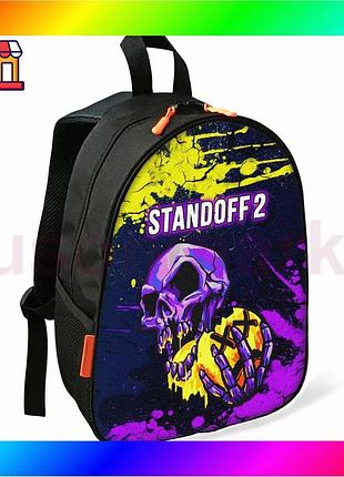 Bs дитячий рюкзак standoff best mix 2 чорний для хлопчика шкільний міський водонепроникний рюкзак 34х2 bas77/n