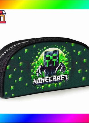 Bs пенал шкільний minecraft best mix кріпер чорний для хлопчика косметичка для канцелярії з принтом bas77/n