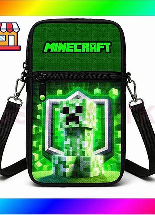 Bs сумка-чехол для телефона best mix minecraft детская водонепроницаемая сумка через плечо для мальчик bas77/n