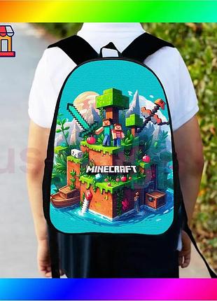 Bs рюкзак дитячий minecraft best mix 34х27см чорний міський ранець для хлопчика шкільний рюкзак для іг bas77/n