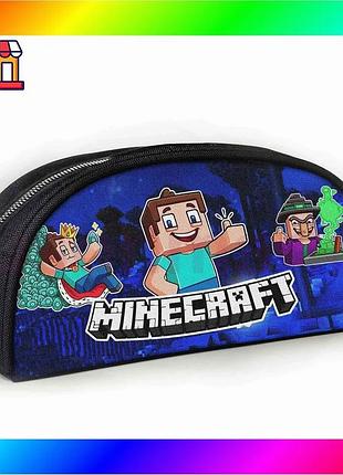 Bs пенал шкільний minecraft best mix кріпер чорний косметичка для хлопчика з принтом для канцелярії bas77/n