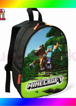 Bs рюкзак minecraft стів best mix дитячий шкільний чорний для хлопчика стильний рюкзак для навчання та bas77/n