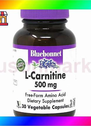 Bs l-карнитин 500 мг best mix bluebonnet nutrition 30 вегетарианских капсул для энергии и концентрации bas77/n