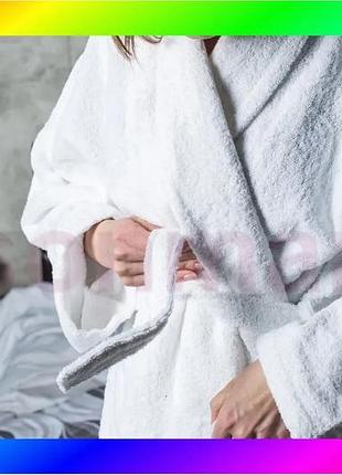 Bs халат гостиничный ecotton best mix xxl махровый белый без узоров для мужчин и женщин универсальный bas77/n