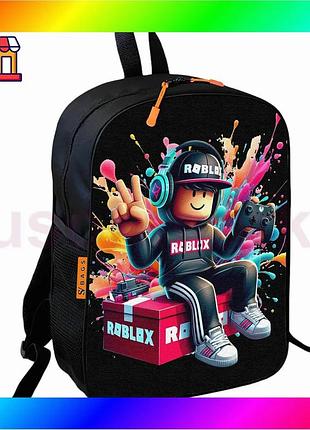 Bs рюкзак школьный детский best mix roblox 36х27 см черный для мальчика стильный рюкзак для школы и пр bas77/n