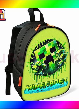 Bs рюкзак minecraft крипер best mix детский школьный черный для мальчика водонепроницаемый стильный рю bas77/n